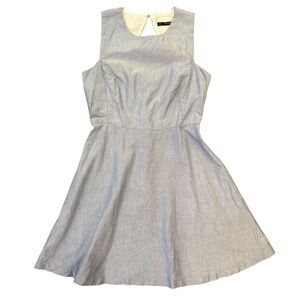 Elegant chambray Sleeveless Dress